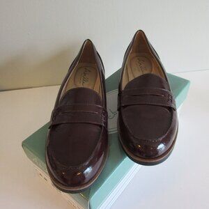 ABELLA Zoey Maroon Size 9 1/2 Slip On Comfort Flat Loafers NEW